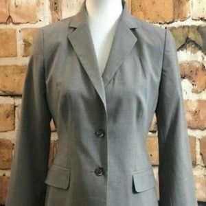 Banana Republic Gray Two Button Wool Blazer Size 6